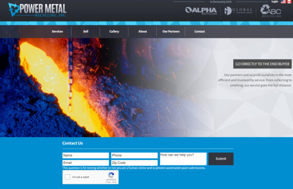 Web Site Design Recycling Company