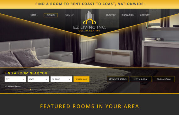 Website Design Room Rental Directory, Web Development Applications