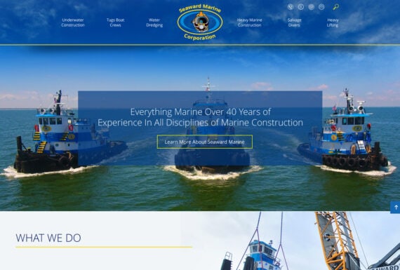 Marine Construction Web Design