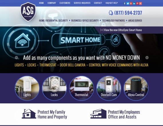Security Company Website Design, Security Company Website Marketing