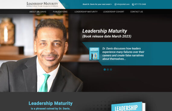 Author Speaker Website Design