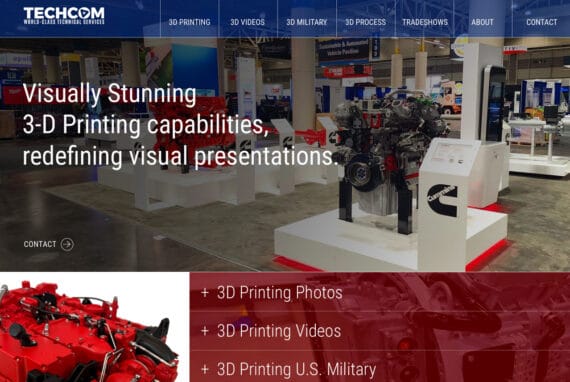 3D Printing Services Website Design