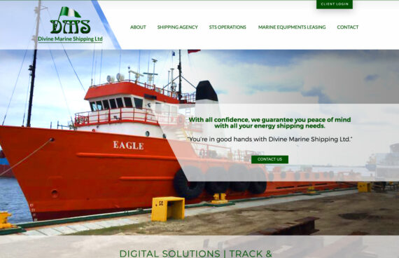 Web Design Marine Shipping Business. Web Design Marine Logistics.