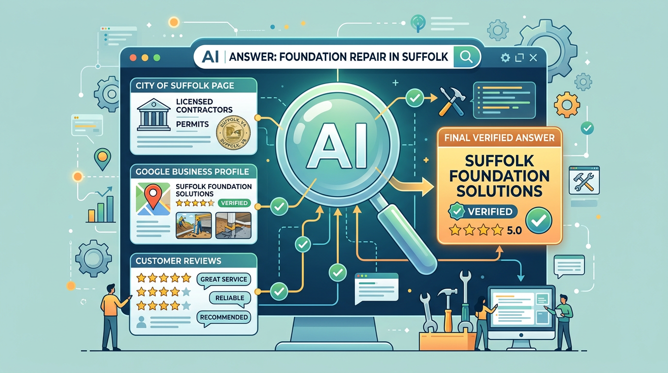AI answer for foundation repair in Suffolk