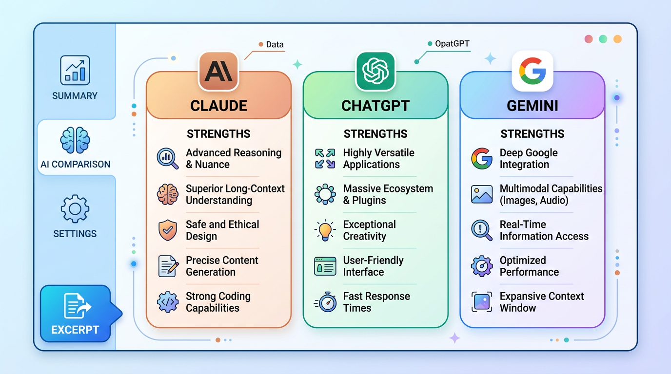 Claude vs. ChatGPT vs. Gemini: Which Connector for Which Job?