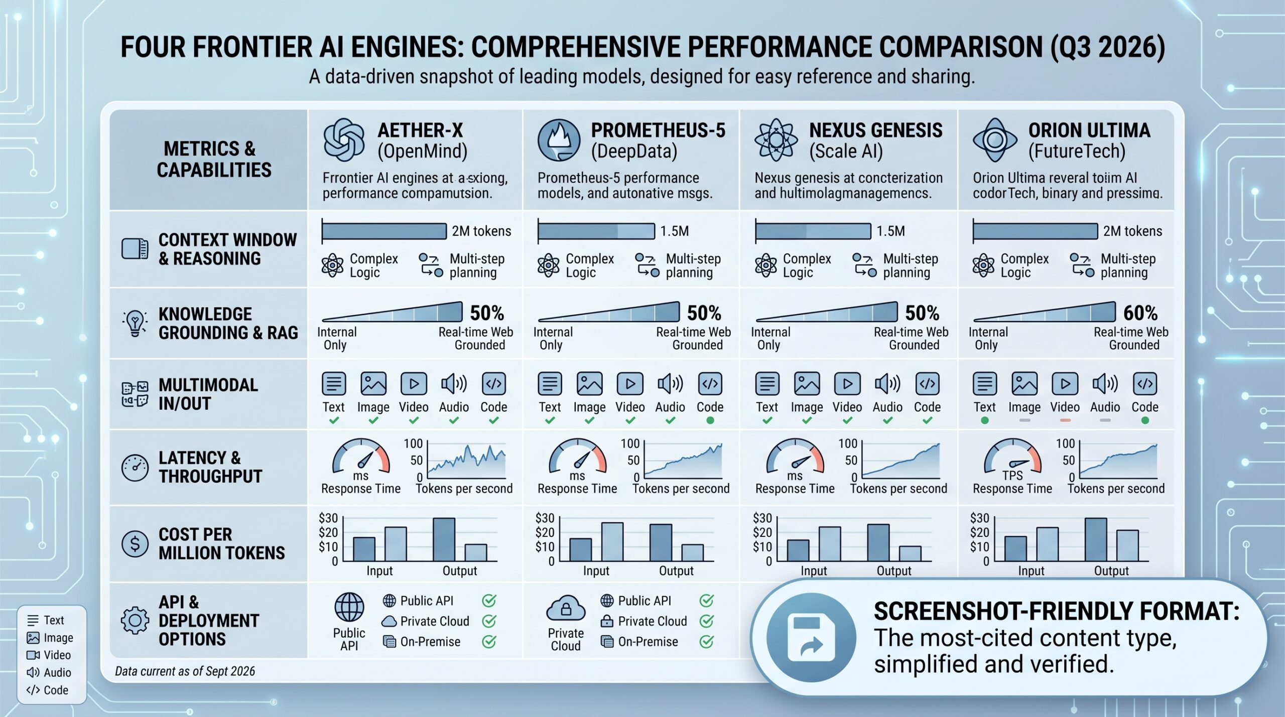 Google Gemini and AI Overviews ride Google's index. AI-four-engine-comparison-table-scaled