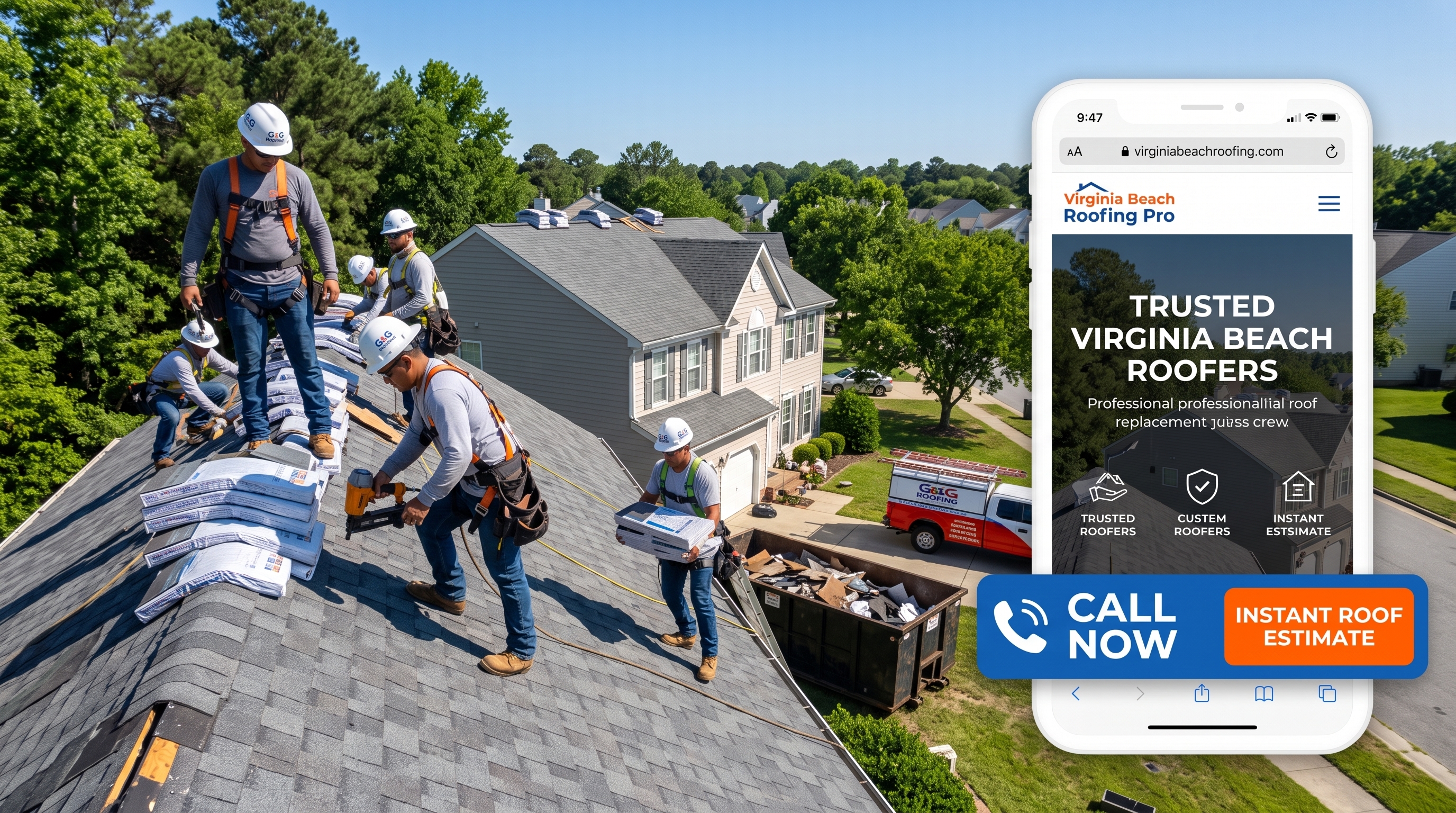 Roofing Contractor Website Design