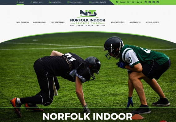 Website Design Sports Athletic Centers
