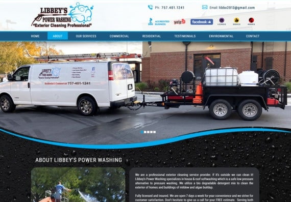 Website Design Power Washing Companies