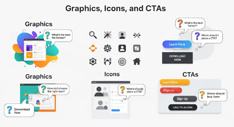 FAQs About Graphics, Icons, and CTAs