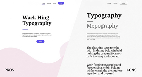 Pros and Cons of Typography in Website Design