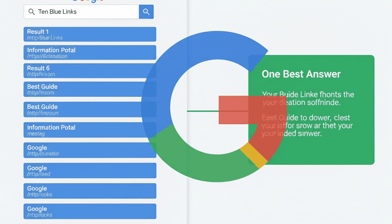 The Shift from "Ten Blue Links" to "One Best Answer"