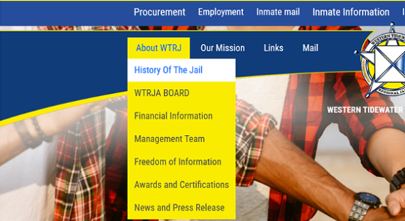 How VISIONEFX Enhanced the Western Tidewater Regional Jail Website