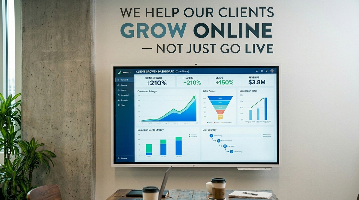 We Help Our Clients Grow Online — Not Just Go Live