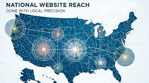 NATIONAL WEBSITE REACH DONE WITH LOCAL PRECISION NATIONAL WEBSITE REACH DONE WITH LOCAL PRECISION