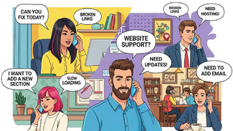 OUR MAINTENANCE AND SUPPORT KEEP YOUR WEBSITE UP AND RUNNING